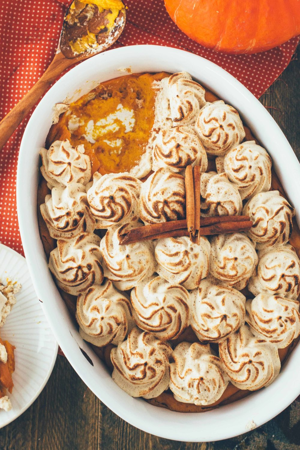 Sweet Potato Casserole with Meringue Topping
