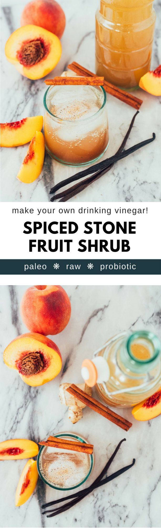 Spiced Stone Fruit Shrub An Easy Diy Probiotic Drinking Vinegar Bare Root Girl