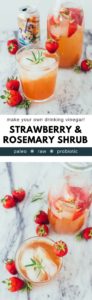 Strawberry Shrub Drinking Vinegar. An easy, probiotic DIY recipe that's paleo, healthy, gluten-free, dairy-free, whole30