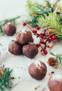 Chocolate Peppermint Fat Balls. A great paleo, healthy, gluten-free, dairy-free dessert recipe