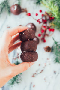 Chocolate Peppermint Fat Balls. A great paleo, healthy, gluten-free, dairy-free dessert recipe
