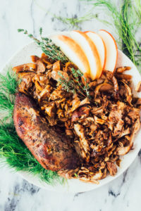 Pork Sirloin Roast with Apple & Fennel, a great paleo, healthy, gluten-free, dairy-free recipe.