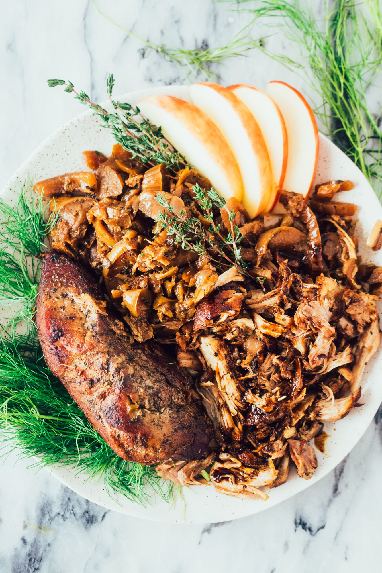 Pork Loin Roast with Apple & Fennel, a great paleo, healthy, gluten-free, dairy-free recipe.
