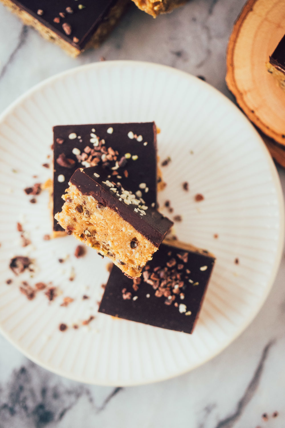 Chocolate Nut Butter Bars, a great paleo, healthy, gluten-free, dairy-free dessert recipe.
