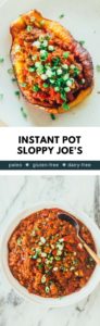 Instant Pot Sloppy Joes, a great paleo, healthy, gluten-free, dairy-free, whole30-friendly recipe