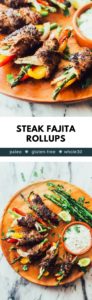 Steak Fajita Rollups, a great paleo, healthy, gluten-free, dairy-free, whole30 recipe